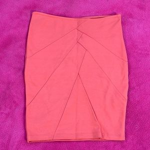 Peach mini skirt